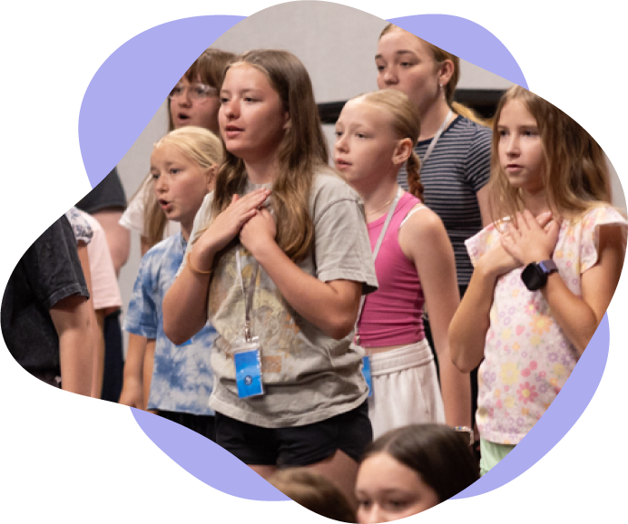 Centerstage Pathway Hero with students singing